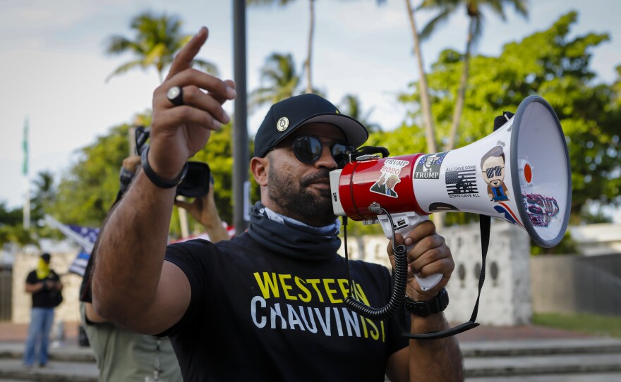 "My goal for this year... was simple," Proud Boys chairman Enrique Tarrio told NPR. "Start getting more involved in local politics."