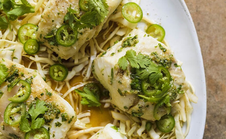 This episode showcases ways to bring Chinese cooking techniques to the home kitchen. Milk Street cook Lynn Clark prepares ginger-scallion steamed cod using a foolproof method to ensure the fish is perfectly moist.