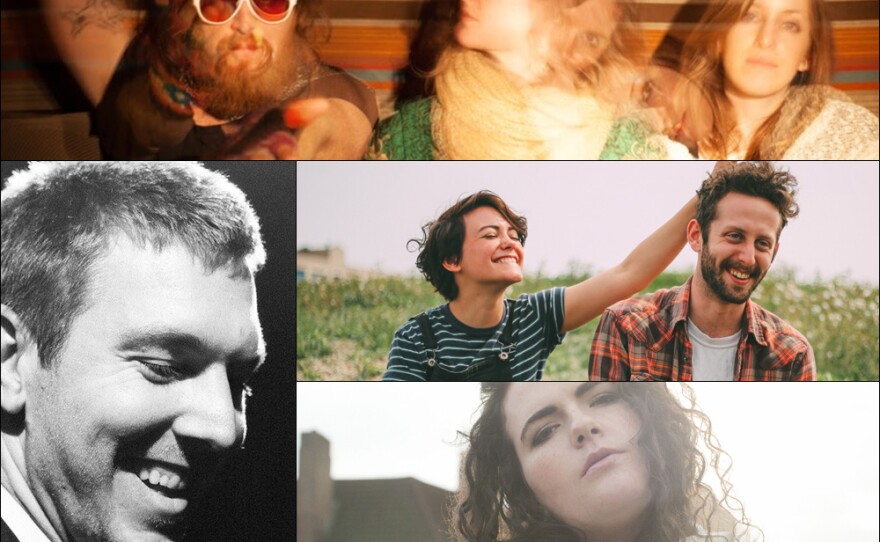 Clockwise from upper left: Twin Limb, Diet Cig, Georgia, Hamilton Leithauser