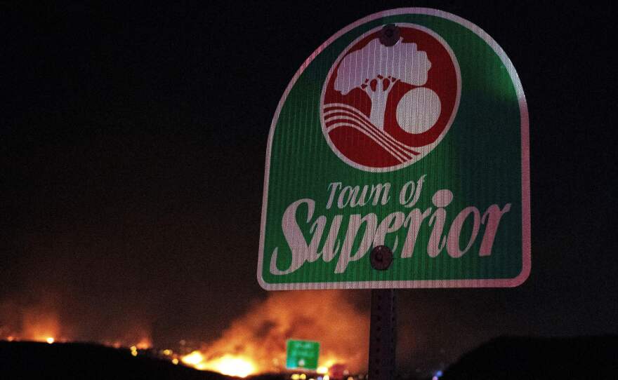 Dec. 30: Superior, Co. --Flames engulf homes as the Marshall Fire spreads through a neighborhood.