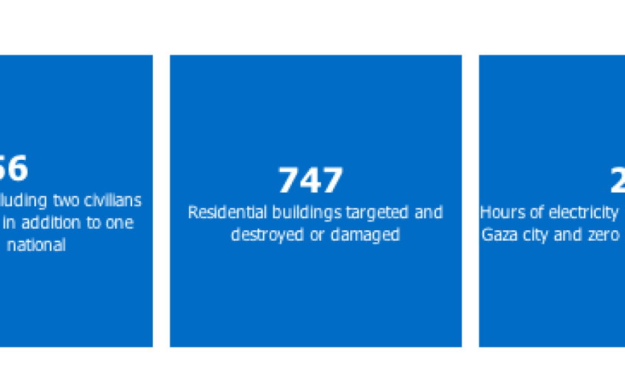 The U.N. breakdown of Palestinian deaths.