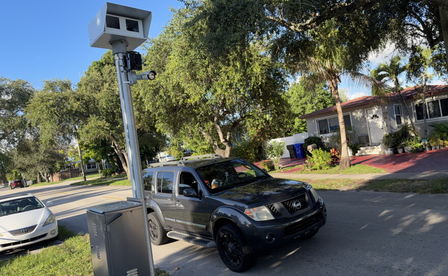 Speed cameras have sprung up in school zones across Florida, including this one in Broward County. 