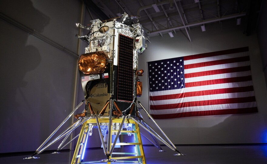 The IM-1 Nova-C lander, from Houston-based Intuitive Machines, just became the first private spacecraft to land on the moon in one piece.