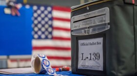 A San Diego County Registrar of Voters official ballot box at Cajon Park School in Santee on Tuesday, Nov. 5, 2024. 
