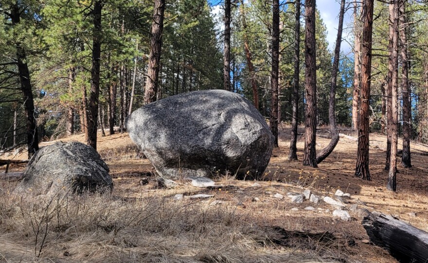 Boulders decorate the Ponderosa pine forests of the Little Pend Oreille National Wildlife Refuge.