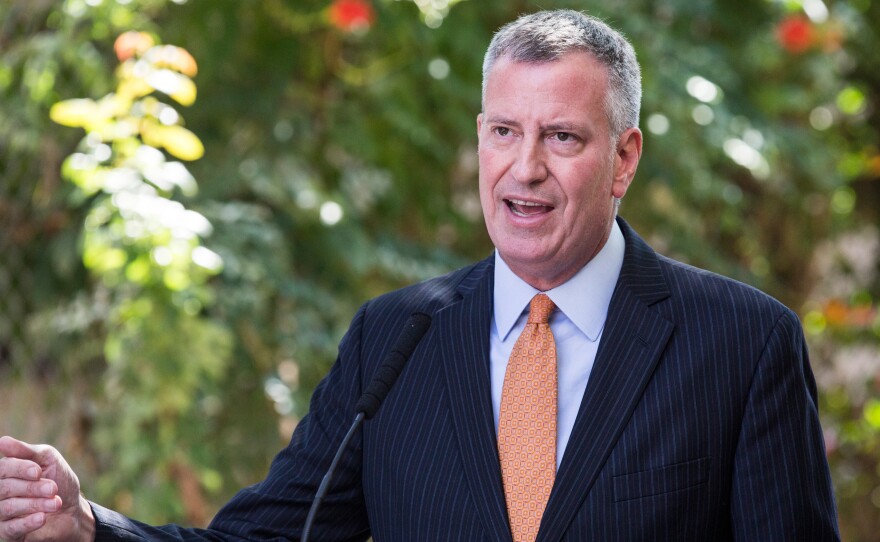 New York City Mayor Bill de Blasio says the city created the IDNYC program to fill a real need for New Yorkers with no other form of legal ID.