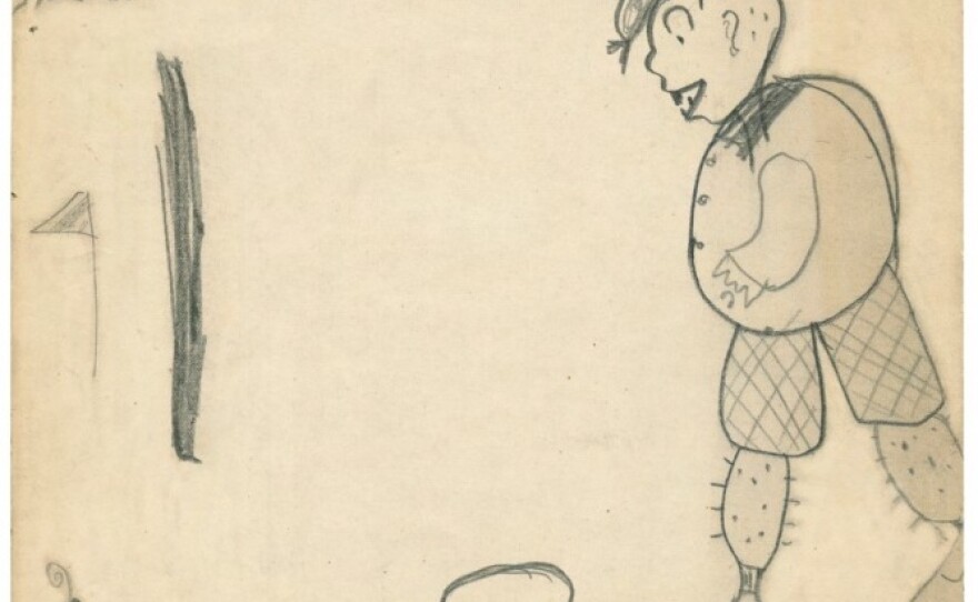 Doodle by entertainer Josephine Baker in <em>Scrawl</em>.
