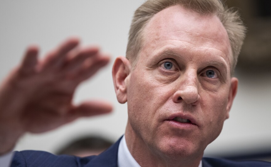 Acting Secretary of Defense Patrick Shanahan was cleared by the Pentagon's Inspector General of allegations of ethics violations. Shanahan is seen here testifying at a House Armed Services Committee hearing last month.