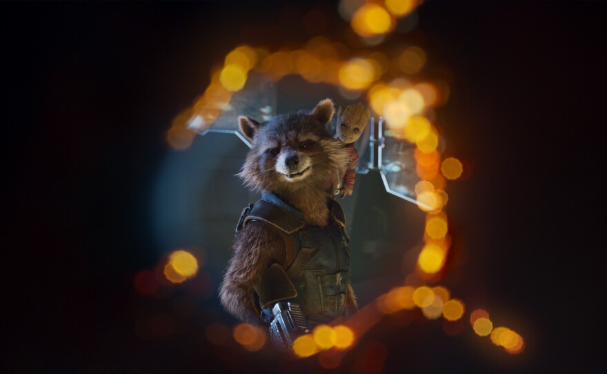 Rocket (voiced by Bradley Cooper) and Baby Groot (voiced by Vin Diesel) prove that CGI characters can be the best thing in a movie. Here seen in "Guardians of the Galaxy, Vol. 2."