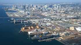 The BAE Systems shipyard encompasses 20 acres of property along San Diego Bay.