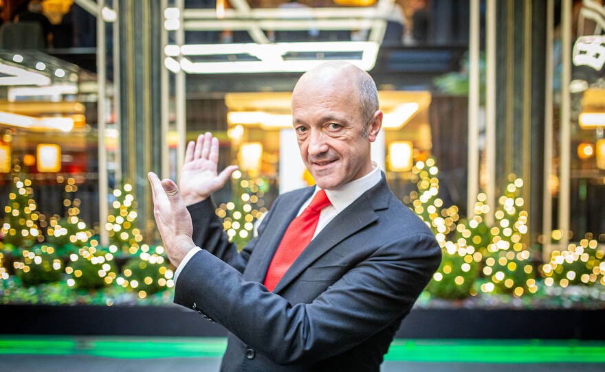 The Savoy Grill, restaurant director Thierry. Go behind-the-scenes at the hotel during the holiday festivities as the first luxury hotel in Britain delivers the glamor, elegance, history and character their guests truly wish to experience.