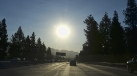 A strong morning sun rises over the Ventura Freeway State Route 134 in Burbank, Calif. on Friday, July 6, 2018.