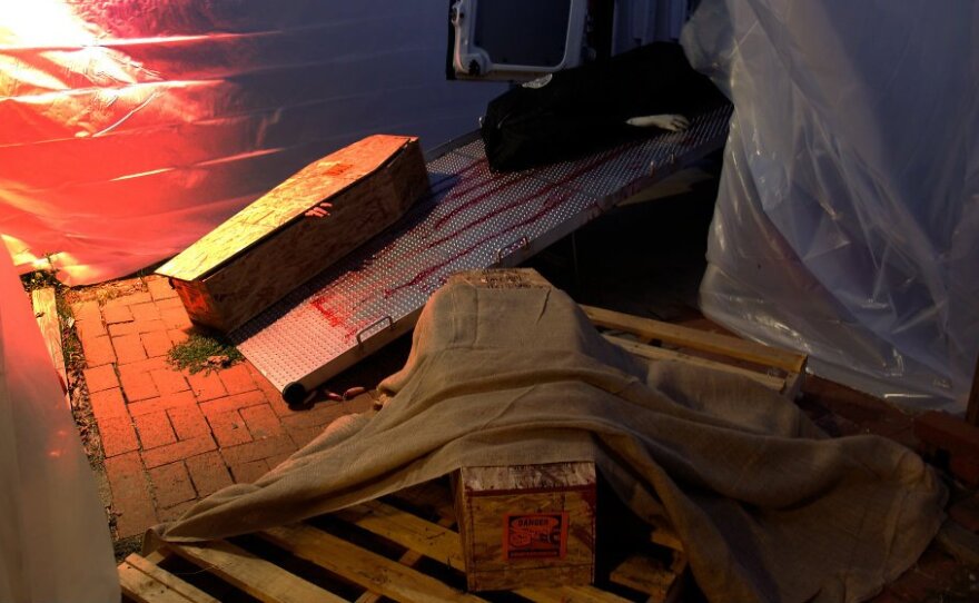 Part of my home haunt quarantine zone for infected people.