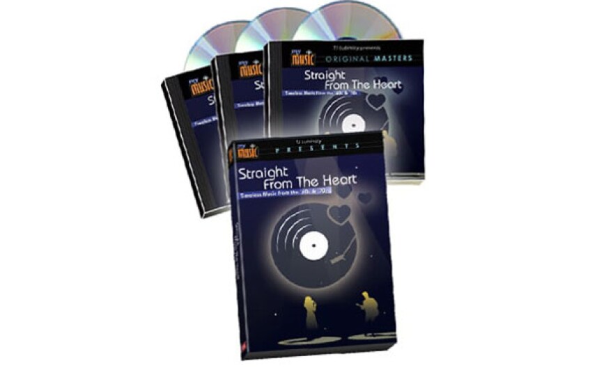 Give at the $300 level or $25 monthly, and receive the "Straight From the Heart" Combo featuring at 3 CD set + program DVD. This gift includes a KPBS License Plate Frame (if you're a new member). Also enjoy access to KPBS Passport.

