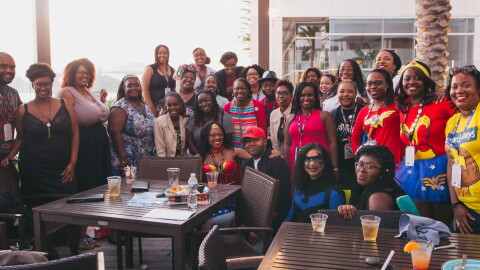 A Balck Girl Nerds Meetup in San Diego for Comi-con in 2025.