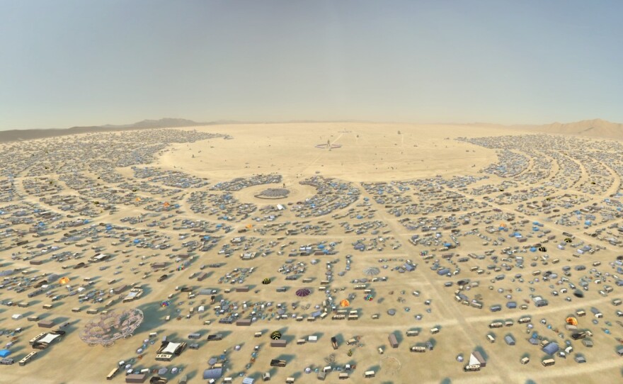 BRCvr was created by Athena Demos, Doug Jacobson and Greg Edwards, who are longtime burners.