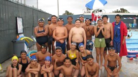 The Blue Level Swim Team at Memorial Pool in Logan Heights on June 3, 2011. 
