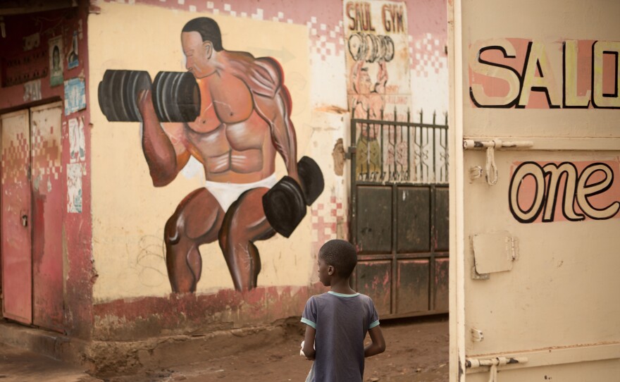 A child in Katwe, a poor neighborhood in Kampala, Uganda.