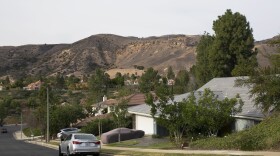 The community of Porter Ranch lies a mile south of the Aliso Canyon Gas Storage Field, where a massive methane release from an injection well is in its seventh week, Dec. 8, 2015.