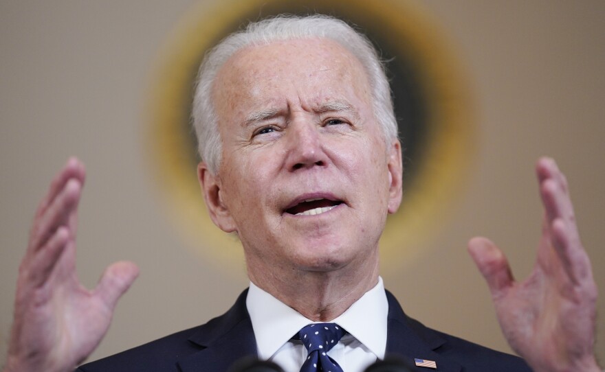 President Biden addresses the nation on April 20 after former Minneapolis police officer Derek Chauvin was convicted of murder and manslaughter in the death of George Floyd.