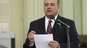 Assemblyman Raul Bocanegra, D-Pacoima, speaks at the Capitol, in Sacramento, Calif., Thursday, May 4, 2017. 