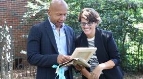 Attorney and social justice activist Bryan Stevenson with TELL ME MORE WITH KELLY CORRIGAN host Kelly Corrigan.