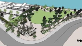 Depiction of Ruocco Park near Seaport Village.