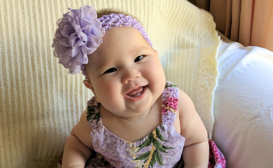 Clara Sunderland was recently born in southern California. Her mom, Wendy, says a breast-feeding support group on Facebook has been crucial to learning how to breast-feed.