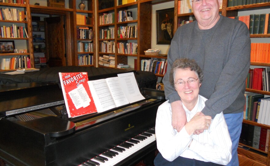 Norman Kansfield and his wife, Mary, at their home in eastern Pennsylvania. Kansfield was put on trial by the Reformed Church after performing his daughter's same-sex marriage.