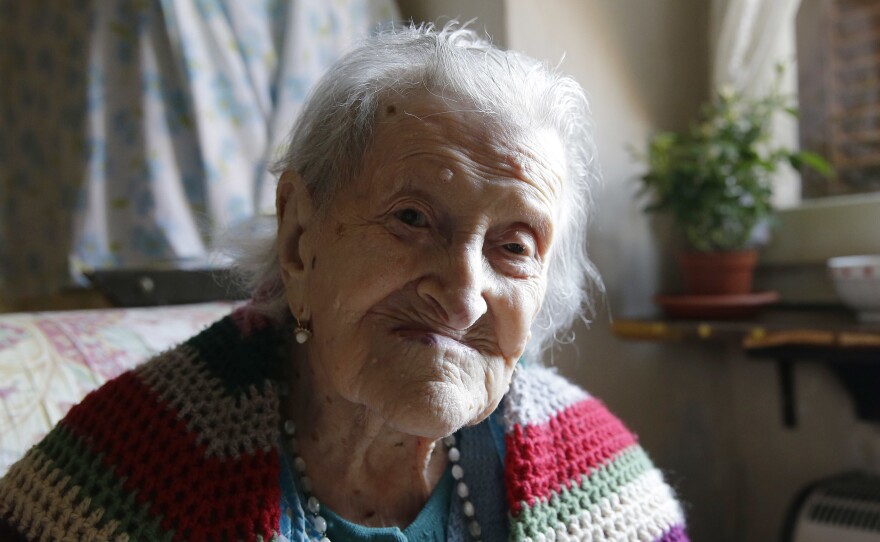 Emma Morano, 116, sits in her apartment in Verbania, Italy.