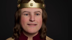A digital re-creation of Richard III's face.