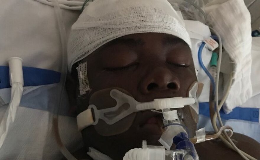 Cornelius Fredericks, 16, was held down on the ground with the weight of the employees on him for about 12 minutes.
