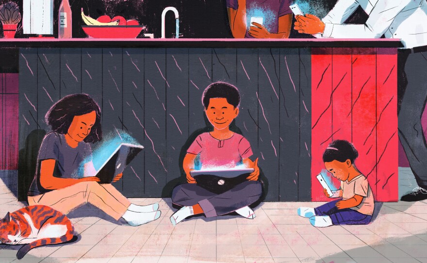 Young Children Are Spending Much More Time In Front Of Small Screens