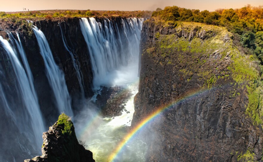 Victoria Falls sits on the border between Zambia and Zimbabwe. Photos of beautiful scenes from Africa and Haiti have been flooding the Internet in response to President Trump's reported slur.