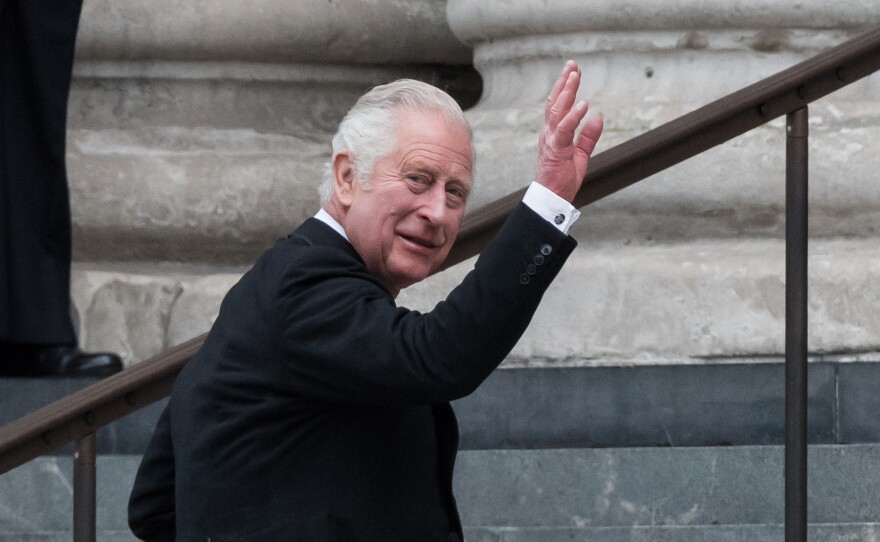 <strong>June 3:</strong> Charles, Prince of Wales arrives at St Paul's Cathedral to attend Service of Thanksgiving for The Queen's during the Platinum Jubilee celebrations in London, United Kingdom.
