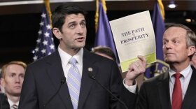 House Budget Committee Chair Rep. Paul Ryan with fellow Republican Rep. Tom McClintock (r) Tuesday, April 5, 2011.