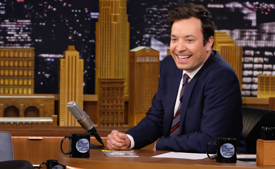 "I'm meant to make people happy. That's my job," says <em>Tonight Show</em> host Jimmy Fallon.