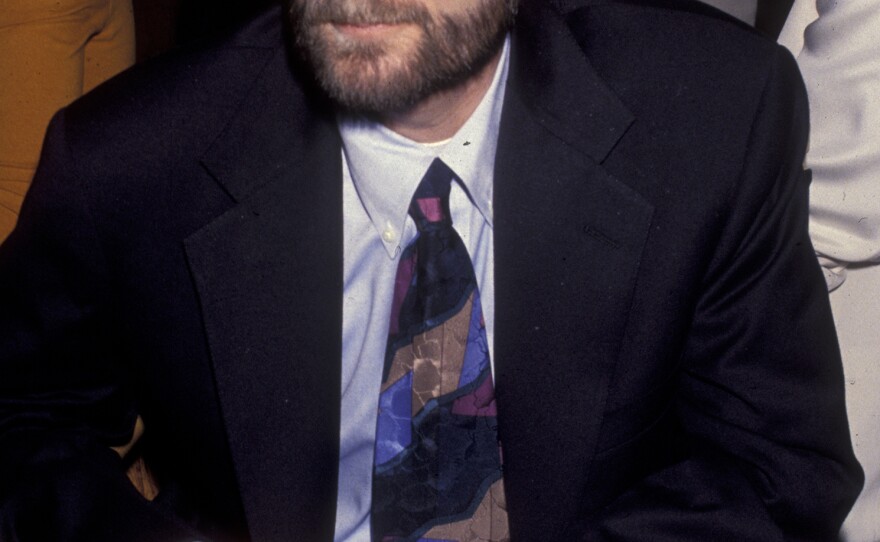 Randy Shilts attended a screening of And the Band Played On on Aug. 31, 1993, at the Academy Theater in Beverly Hills, Calif.