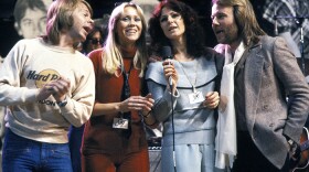 Left to right: ABBA members Björn Ulvaeus, Agnetha Fältskog, Anni-Frid Lyngstad and Benny Andersson (undated photo)