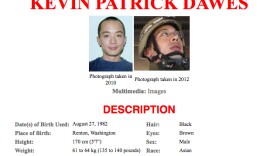 This missing poster released by the Federal Bureau of Investigation shows American freelance photographer Kevin Patrick Dawes, who went missing in Syria in Oct. 2012. 