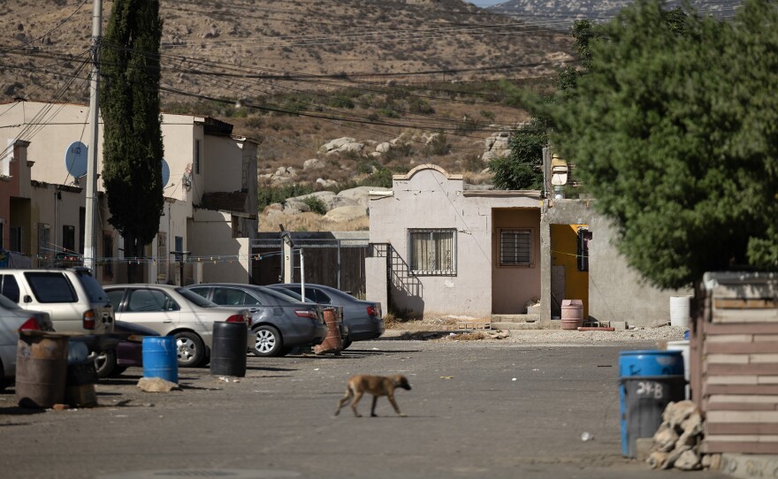 The San Pablo community in Tecate, Baja California, Mexico on Oct. 19, 2023. The community is near industrial plants, including Recicladora Temarry de Mexico S.A. de C.V.