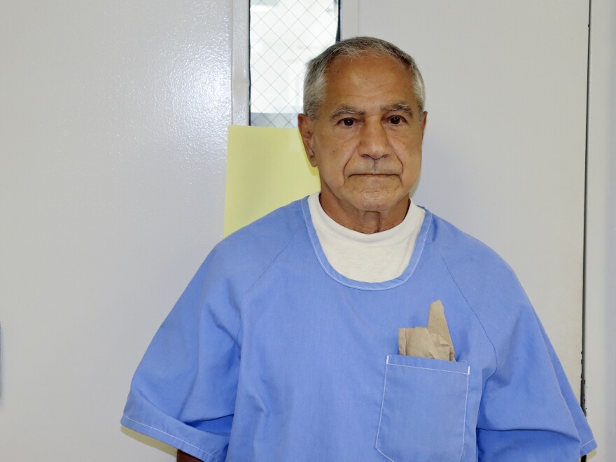 Sirhan Sirhan is seen arriving for a parole hearing in August 2021 in San Diego. On Jan. 13, 2022, California Gov. Gavin Newsom blocked the parole recommendation for Sirhan, who killed Robert F. Kennedy in 1968.