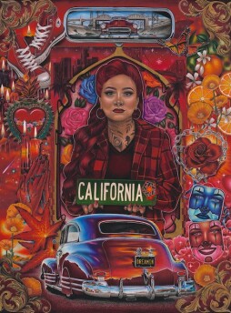 Morgan Deeble "California Dreamer 2022" colored pencil, coldpress 18x24