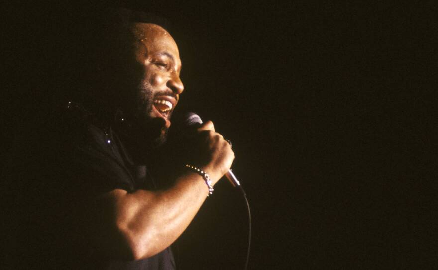 Andraé Crouch performs in 1986. The legendary gospel singer died on Thursday. He was 72.