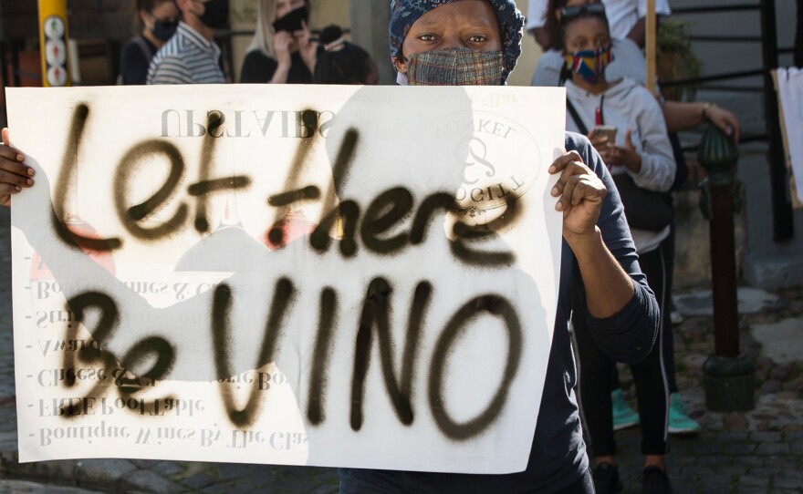 In July, workers in the restaurant, food and alcohol industry took part in a nationwide protest against South Africa's liquor ban and other lockdown measures.