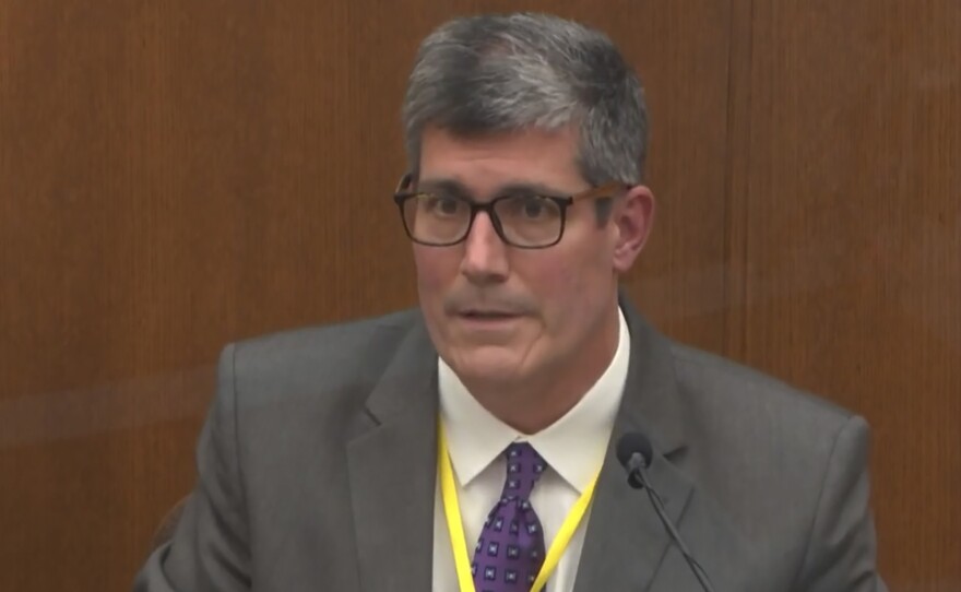 Hennepin County Medical Examiner Dr. Andrew Baker testified Friday on the cause and manner of the death of George Floyd.