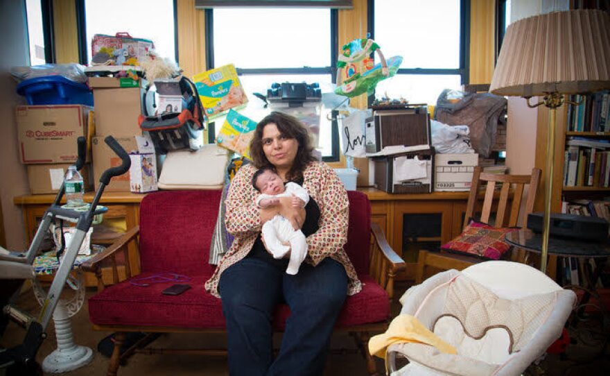 Judith Helfand with her adopted baby