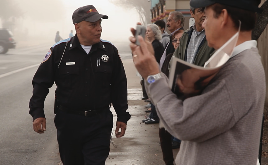 Rey, a Latino security guard