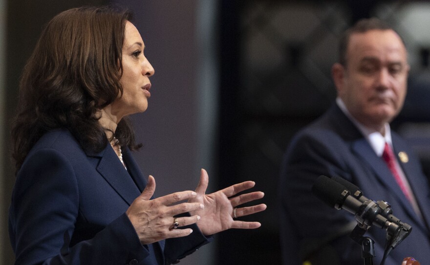 Vice President Harris had what she called "robust" talks with Guatemalan President Alejandro Giammattei.