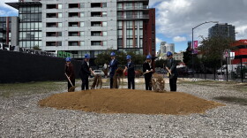 Officials break ground on an affordable housing project at 16th Street and Island Avenue to be built with mass timber, Oct. 29, 2026.